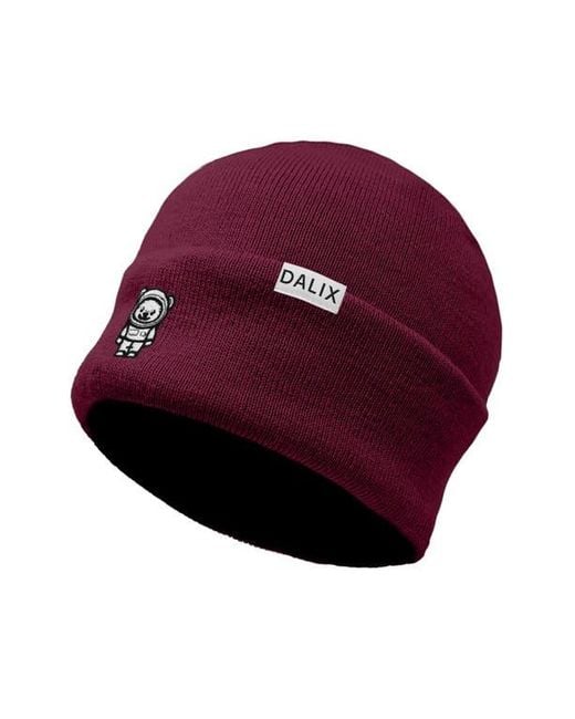 Alix Red Ice Bear Beanie for men