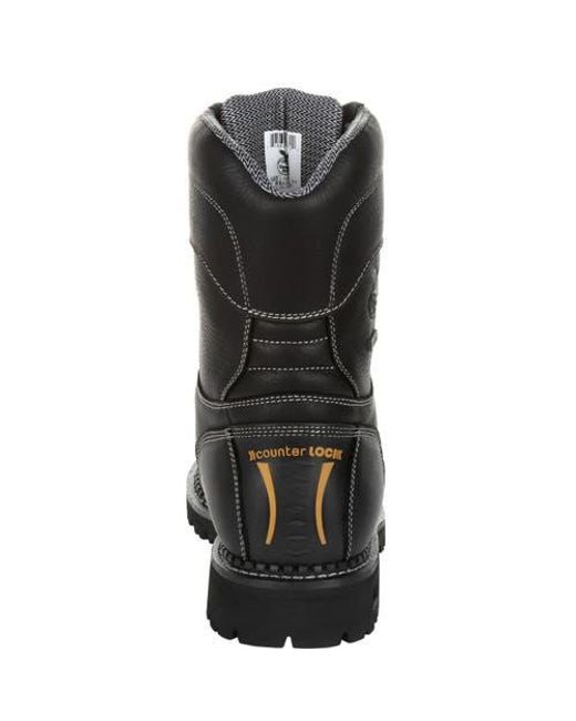 Georgia Boot Black Amp Lt Logger Composite Toe Waterproof Work Boot for men