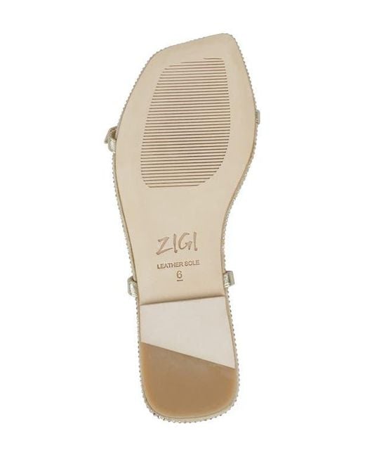 Zigi White Two-Strap Sandal
