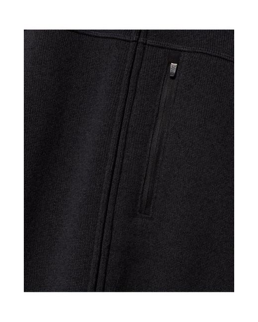 Rhone Black Fleece Vest for men