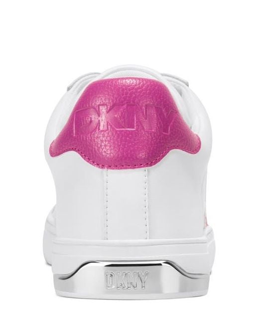 DKNY White Abeni Sneaker