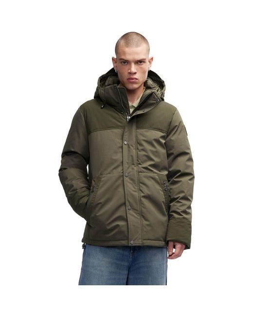 Pajar Green Wiyot Mixed Media Lightweight Jacket for men