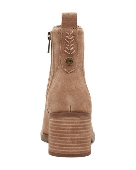 Earth Brown Cassi Side Zip Boot