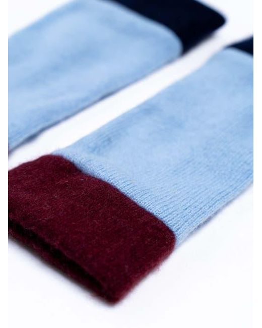 Celtic & Co. Blue Cashmere Neckwarmer And Glove Bundle