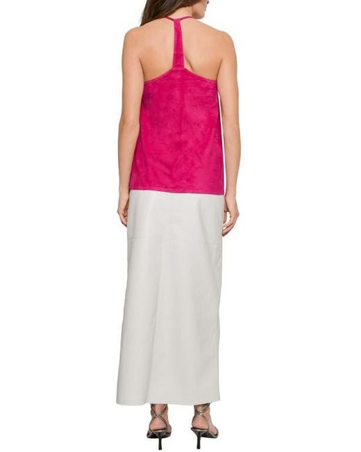 AS by DF Pink Joni Suede Fringe Cami