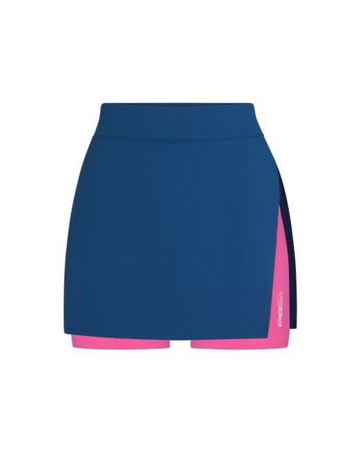 PB5star Blue Side Split Skirt
