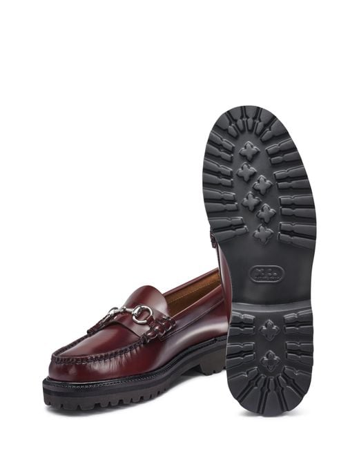 G.H.BASS Brown G. H.bass Lincoln Weejun Lug Loafer for men