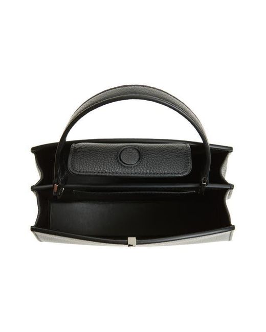 SAVETTE Black Florence 20 Leather Top Handle Bag