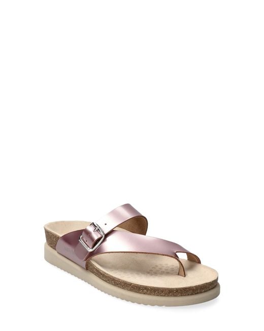 Mephisto Pink Helen Toe Loop Sandal