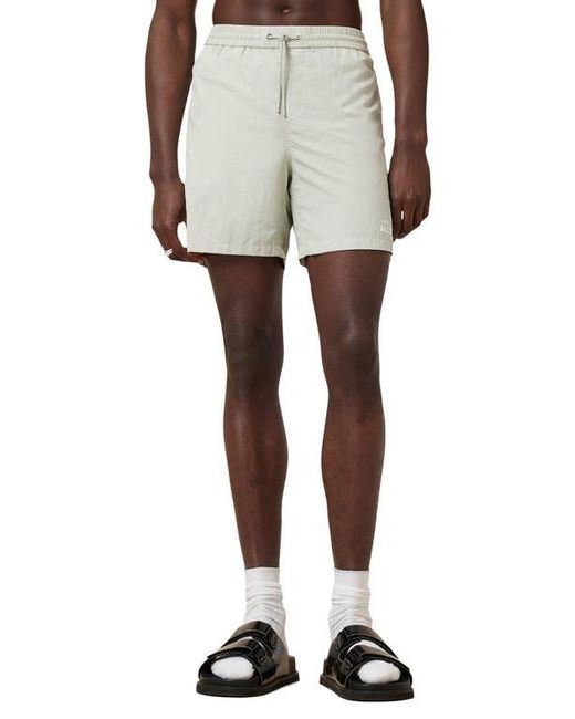 AllSaints White Soleil Swim Trunks for men