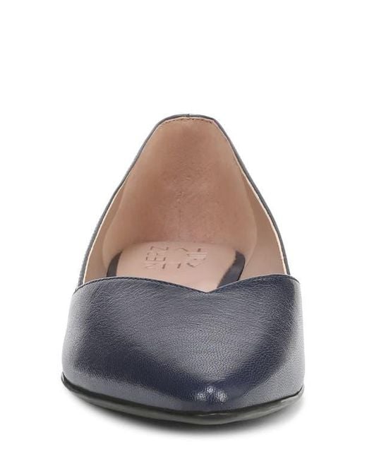 Naturalizer Blue Havana Pointed Toe Flat