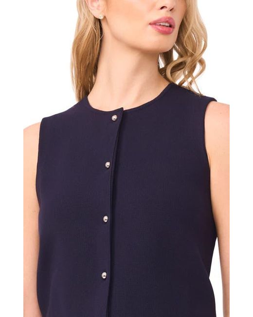 Halogen® Blue Knit Vest