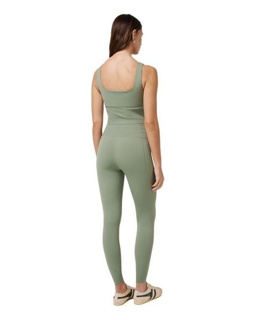 Travis Mathew Green Moveknit Drawstring Waist Leggings