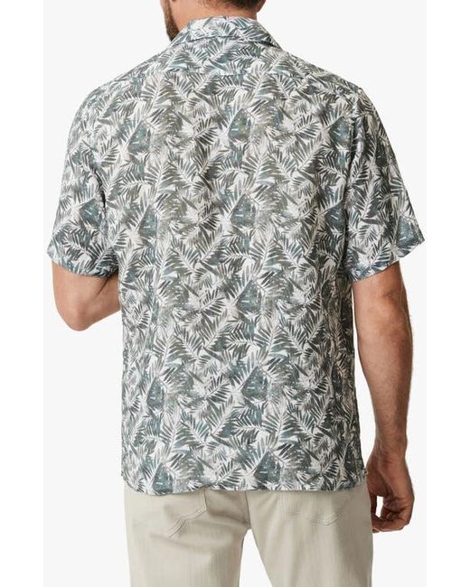 34 Heritage Gray Jungle Print Short Sleeve Shirt for men