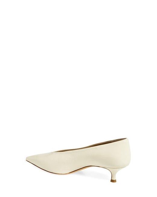 Le Monde Beryl Natural Babouche Kitten Heel Pump