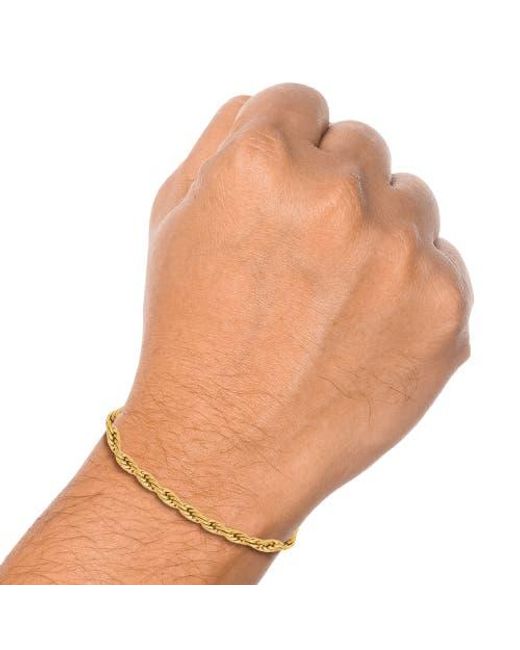 Lucky Brand Metallic Tone Rope Chain Bracelet for men
