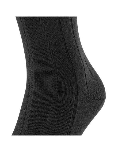 Falke Black Lhasa Wool Blend Socks for men