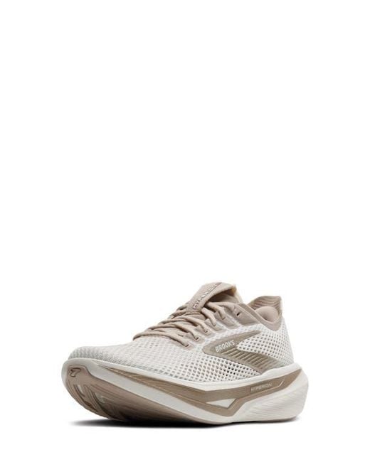 Brooks White Hyperion 3 Running Shoe