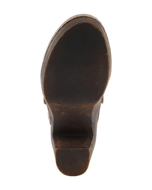 Spring Step Brown Calliroe Platform Clog