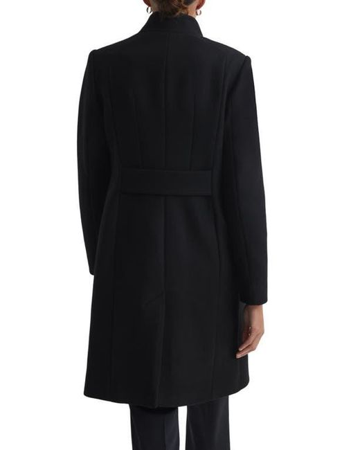 Reiss Mia Wool Blend Coat in Black Lyst