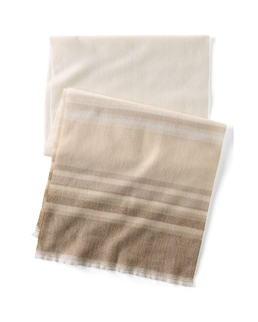 Lands' End Natural Cashtouch Winter Scarf Pattern
