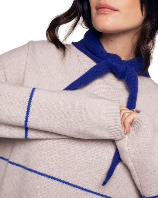 Celtic & Co. Gray Split Hem Slouch Funnel Neck Jumper