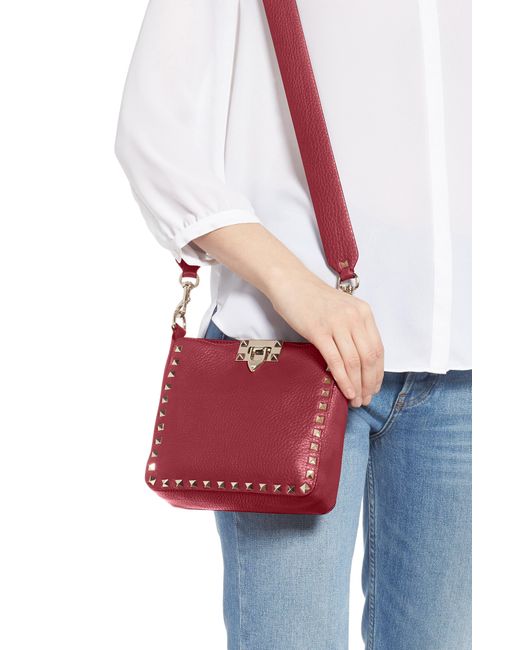 valentino rockstud hobo crossbody bag