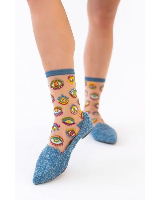 Sock Candy Red Eye Candy Assorted 2-Pack Sheer Crew Socks