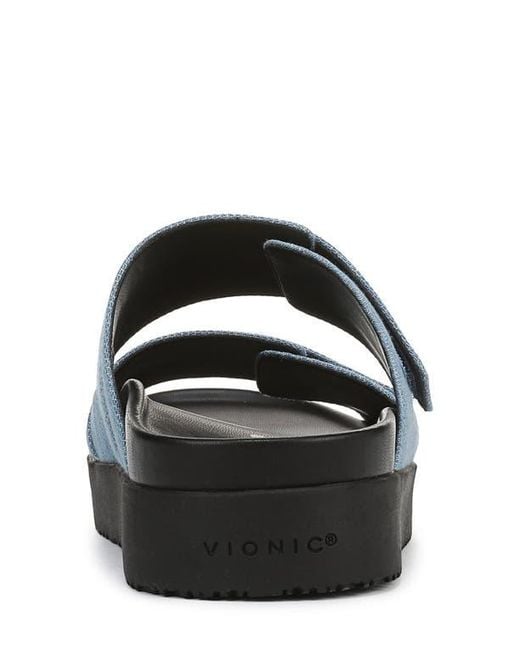 Vionic Blue Riviera Platform Sandal