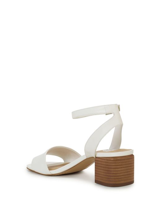 Vince Camuto White Carliss Ankle Strap Sandal