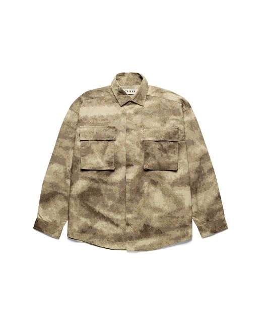 TAIKAN Natural Uflage Print Cotton Shirt Jacket At Nordstrom for men