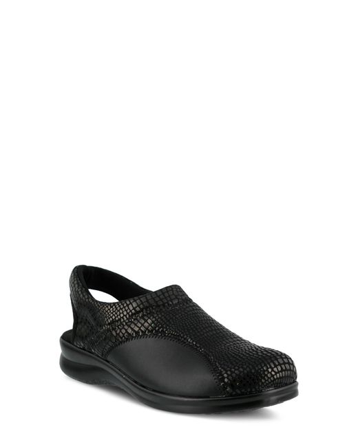 Flexus by Spring Step Black Flexia Slingback Flat