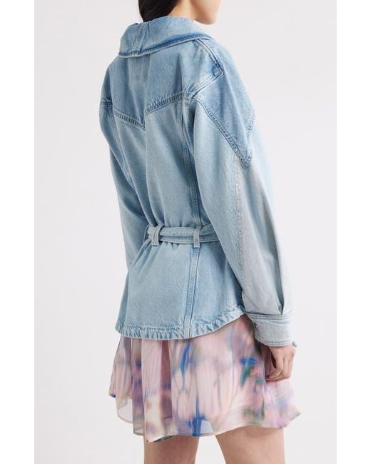 Boss Blue Paneled Denim Jacket