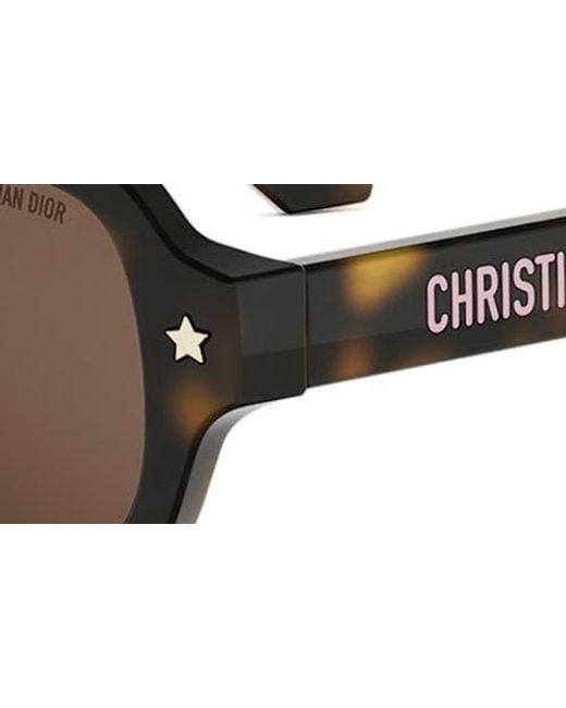 Dior Brown Pacific S3I 52Mm Rectangular Sunglasses