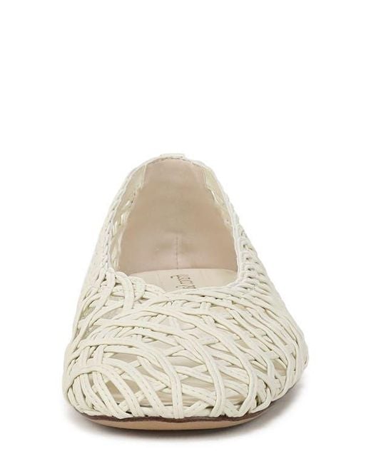 Franco Sarto White Amalia Flat
