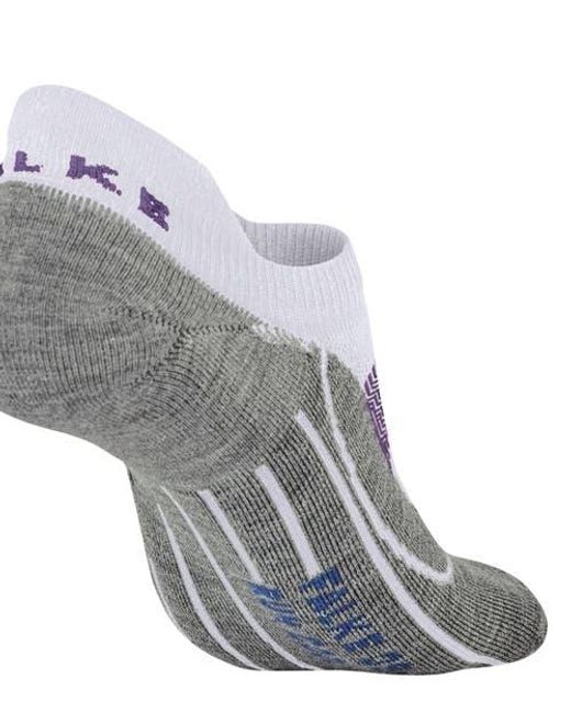 Falke Gray Ru4 Endurance Cool Invisible Running Socks