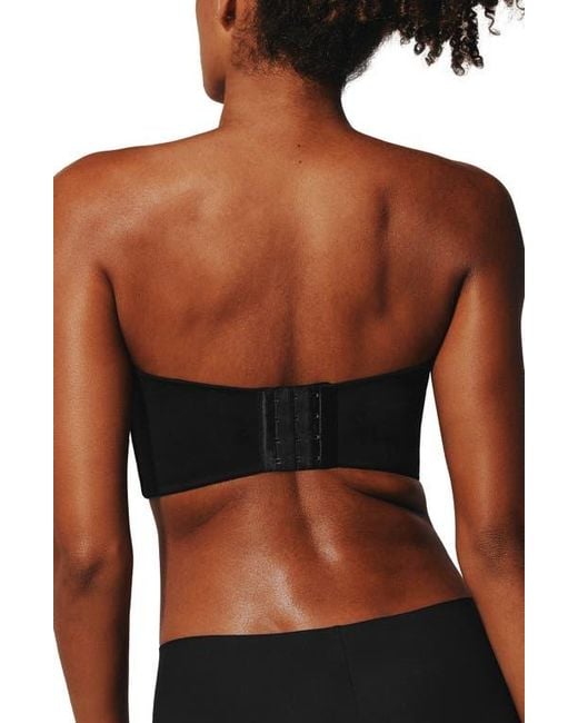 Thirdlove Black Zero Edge Strapless Underwire Bustier Bra