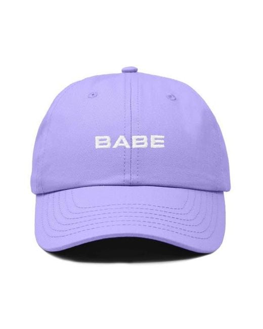 Alix Purple Babe Embroidered Cap