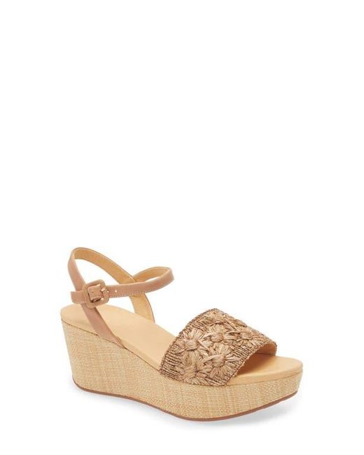 Chocolat Blu Natural Yizzy Ankle Strap Platform Wedge Sandal