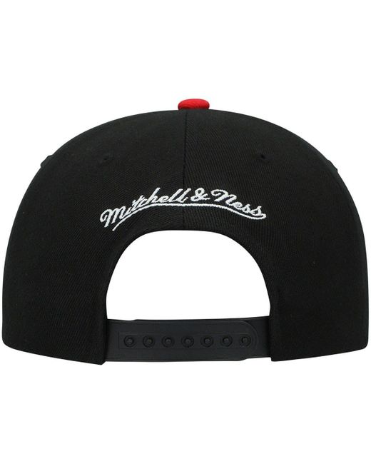 Men's Philadelphia 76ers Mitchell & Ness Black Hardwood Classics Slime Drip  Snapback Hat