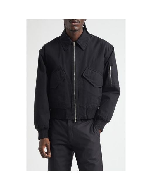 Second Layer Black Revival Water Repellent Flight Jacket for men