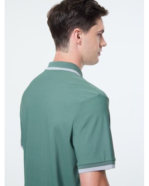 Sergio Tacchini Green Arbitro Polo for men