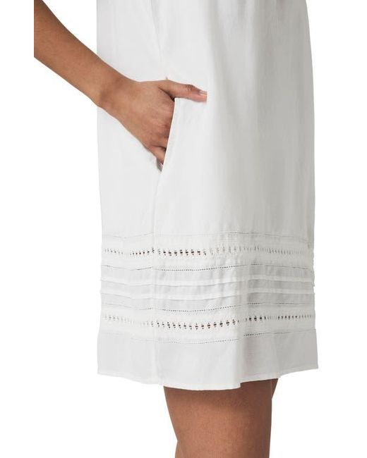 Splendid White Catalina Linen Blend Minidress