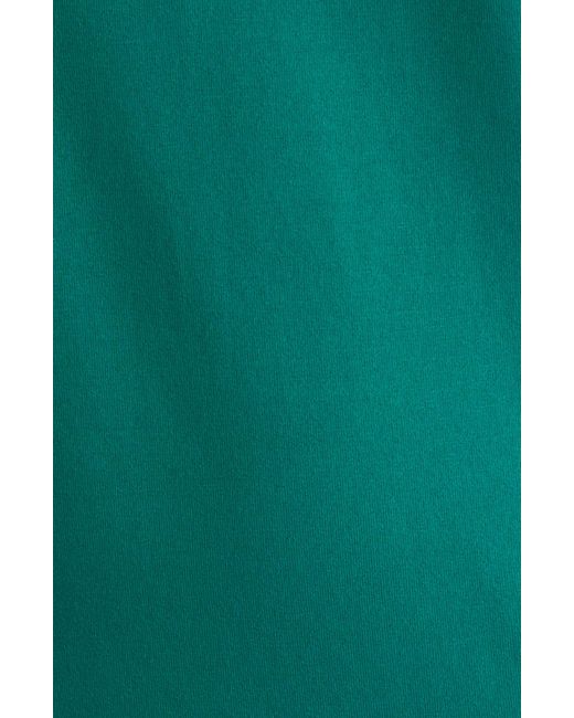 Nation Ltd Green Layne Crewneck Pima Cotton Blend T-shirt Minidress