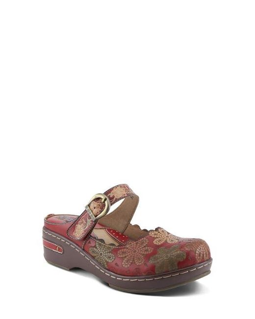Spring Step Brown Flochino Platform Mule