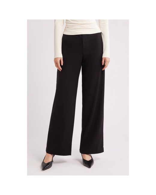 Reformation Black Vida Relaxed Fit Low Rise Pants