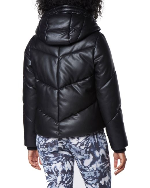 Marc new york sales faux leather puffer
