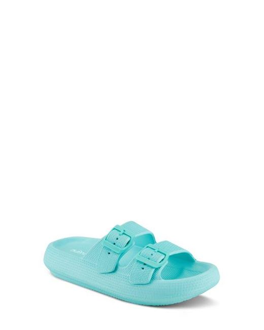Flexus by Spring Step Blue Bubbles Waterproof Slide Sandal