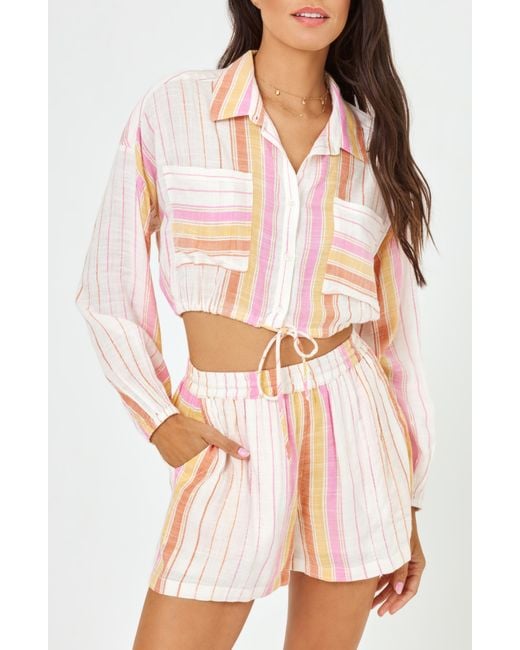 L*Space St. Lucia Coverup Crop Top Lyst