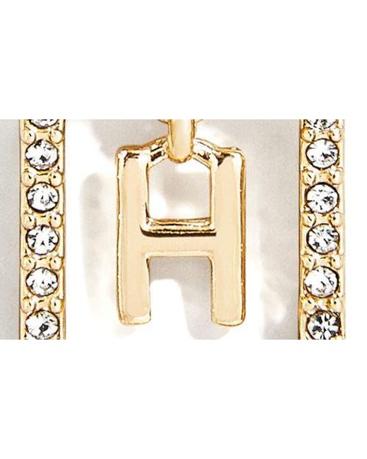 BaubleBar Metallic Alicia Intial Pendant Necklace